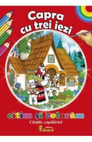 Capra cu trei iezi. Citim si coloram - Autor Anonim