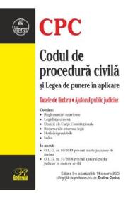 Codul de procedura civila si Legea de punere in aplicare Ed.9 Act.19 Ianuarie 2025 - Evelina Oprina