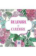 Relaxare si culoare: Carte de colorat + 4 creioane colorate - -