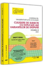 Admiterea in magistratura si in avocatura 2022. Vol.3 - Mihai Adrian Hotca, Cristian Balan, Teodor Manea, Laura Maria Stanila, Giulia Sologon - Mihai Adrian Hotca