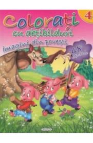 Colorati cu abtibilduri 4: Imagini din povesti - -