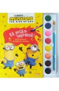 Minions. The rise of Gru. Sa pictam impreuna! Carte de colorat cu pensula si acuarele - -